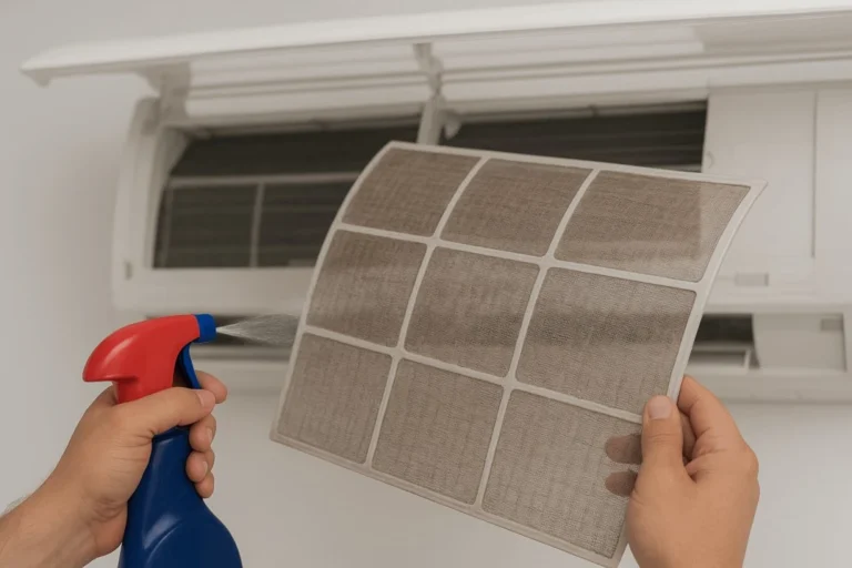 How to clean aircond filter guide