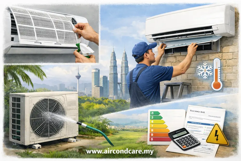 Aircond maintenance tips with professional AC cleaning in Malaysia