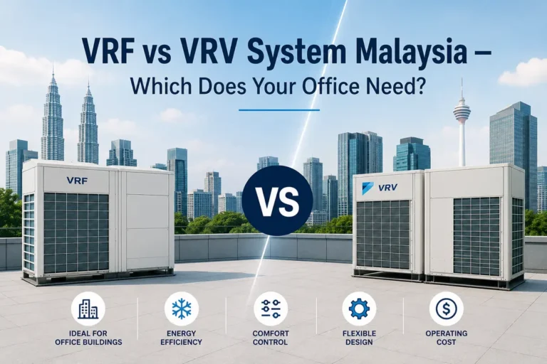 VRF vs VRV system comparison for office buildings in Malaysia